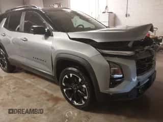 2025 Chevrolet Equinox AWD RS с VIN 3GNAXTEG0SL154518, выставлен на аукционе IAAI как лот 41597359 с пробегом 5 614 миль миль и . История ставок и продаж доступна на DreamBid. Изображение 1.