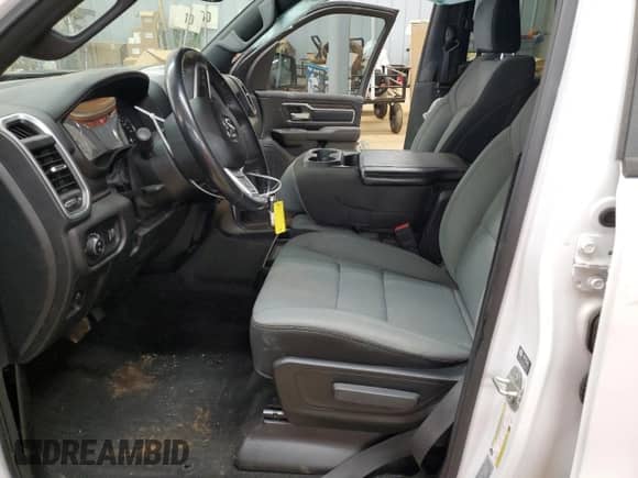 2023 Ram 1500 Big Horn with VIN 1C6SRFBT4PN609346, listed as a Copart auction lot 46477845 with 41,836 mi miles and Salvage title. Bid and sale history available at DreamBid. Image 7.