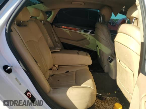 2015 Hyundai Genesis 3.8L z VIN KMHGN4JE9FU055514, wystawiony jako Copart lot #87411885 z przebiegiem 207 225 mil mil oraz Szkoda całkowita • Salvage title. Historia ofert i sprzedaży dostępna na DreamBid. Obrazek 10.