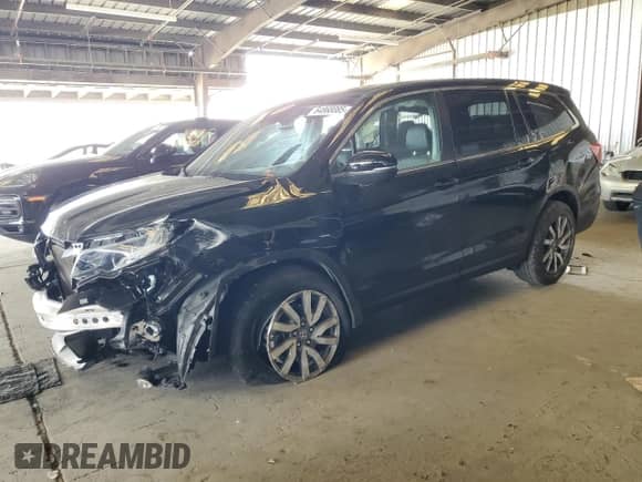 2019 Honda Pilot EX-L z VIN 5FNYF5H56KB042854, wystawiony jako Copart lot #64868085 z przebiegiem 86 106 mil mil oraz Szkoda całkowita • Salvage title. Historia ofert i sprzedaży dostępna na DreamBid. Obrazek 1.