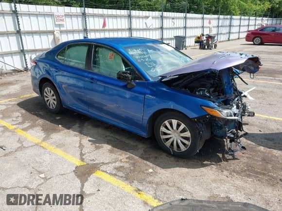 2019 Toyota Camry Hybrid LE с VIN 4T1B31HK6KU006419, выставлен на аукционе IAAI как лот 42678278 с пробегом Не указан миль и . История ставок и продаж доступна на DreamBid. Изображение 1.