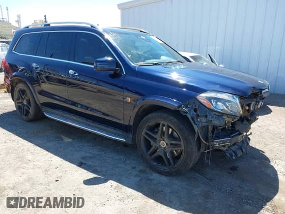 2017 Mercedes-Benz GLS 550 with VIN 4JGDF7DE7HA950145, listed as a IAAI auction lot 42302376 with 100,649 mi miles and . Bid and sale history available at DreamBid. Image 1.