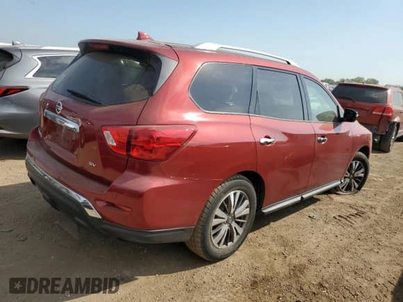 2019 Nissan Pathfinder S with VIN 5N1DR2MN0KC594210, listed as a Copart auction lot 81462415 with 124,478 mi miles and Clean title. Bid and sale history available at DreamBid. Image 3.