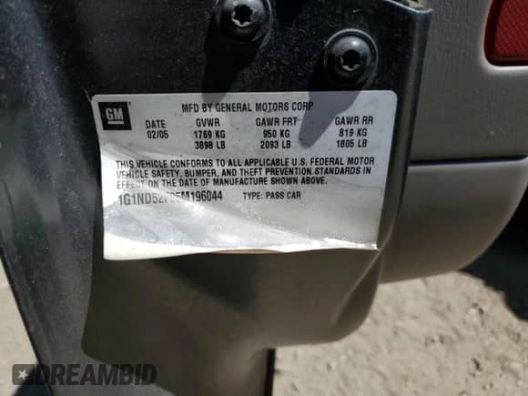 2005 Chevrolet Malibu Classic с VIN 1G1ND52F85M196044, выставлен на аукционе Copart как лот 65813205 с пробегом 163 155 миль миль и Чистый • Clean title. История ставок и продаж доступна на DreamBid. Изображение 12.