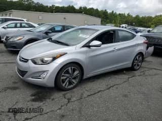 2014 Hyundai Elantra Limited z VIN KMHDH4AE9EU088750, wystawiony jako Copart lot #71251155 z przebiegiem 73 911 mil mil oraz Szkoda całkowita • Salvage title. Historia ofert i sprzedaży dostępna na DreamBid. Obrazek 1.