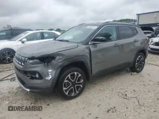 2022 Jeep Compass Limited with VIN 3C4NJDCB1NT101503, listed as a Copart auction lot 59290315 with 38,791 mi miles and Salvage title. Bid and sale history available at DreamBid. Image 1.