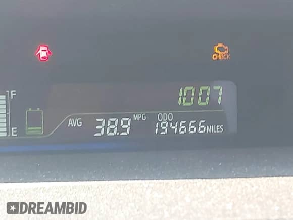 2012 Toyota Prius Two z VIN JTDZN3EU5C3016655, wystawiony jako IAAI lot #42775436 z przebiegiem 194 666 mil mil oraz . Historia ofert i sprzedaży dostępna na DreamBid. Obrazek 15.