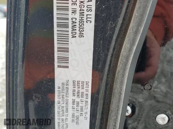 2021 Dodge Durango Pursuit с VIN 1C4SDJFT9MC752496, выставлен на аукционе Copart как лот 45404225 с пробегом 6 042 миль миль и Списание • Salvage title. История ставок и продаж доступна на DreamBid. Изображение 11.