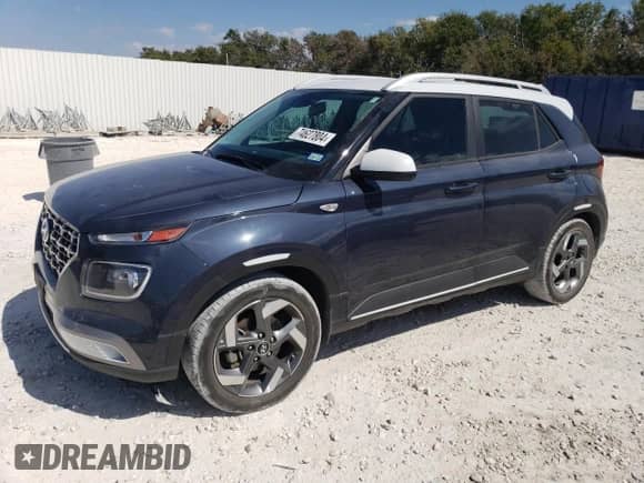 2021 Hyundai Venue SEL с VIN KMHRC8A34MU098899, выставлен на аукционе Copart как лот 74627804 с пробегом 58 685 миль миль и Списание • Salvage title. История ставок и продаж доступна на DreamBid. Изображение 1.