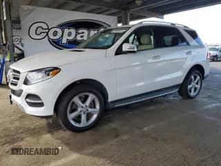 2017 Mercedes-Benz GLE 350 with VIN 4JGDA5JBXHA947284, listed as a Copart auction lot 83805845 with 61,576 mi miles and Salvage title. Bid and sale history available at DreamBid. Image 1.