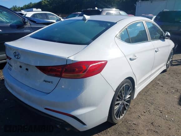2017 Hyundai Elantra Sport with VIN KMHD04LB3HU355962, listed as a IAAI auction lot 43106508 with 152,587 mi miles and . Bid and sale history available at DreamBid. Image 4.