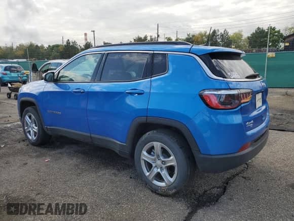 2024 Jeep Compass Latitude with VIN 3C4NJDBN6RT576789, listed as a Copart auction lot 81773075 with 12,757 mi miles and Salvage title. Bid and sale history available at DreamBid. Image 2.