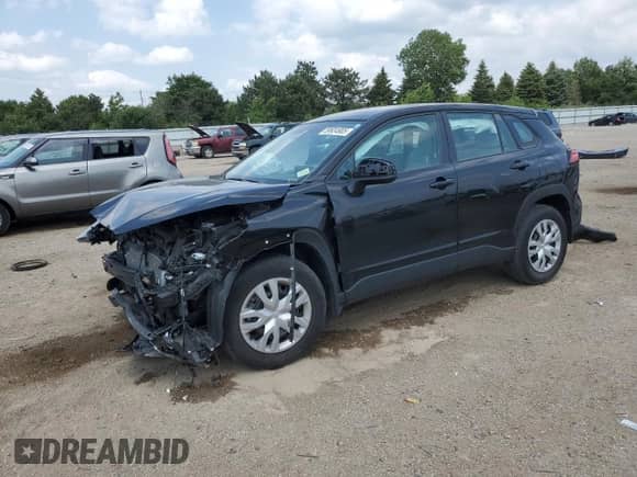 2022 Toyota Corolla Cross L with VIN 7MUAAABG2NV003719, listed as a Copart auction lot 59924905 with 29,733 mi miles and Salvage title. Bid and sale history available at DreamBid. Image 1.