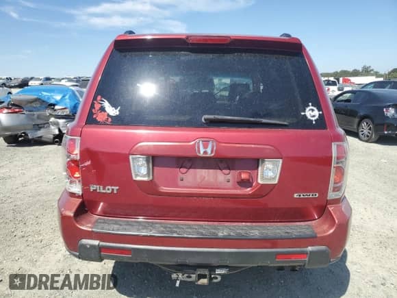 2006 Honda Pilot EX-L z VIN 2HKYF18756H531991, wystawiony jako Copart lot #71497145 z przebiegiem Nie podano mil oraz Szkoda całkowita • Salvage title. Historia ofert i sprzedaży dostępna na DreamBid. Obrazek 6.