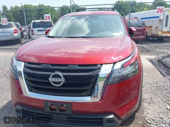 2024 Nissan Pathfinder Rock Creek with VIN 5N1DR3BD6RC281673, listed as a IAAI auction lot 42558599 with 20,930 mi miles and . Bid and sale history available at DreamBid. Image 12.