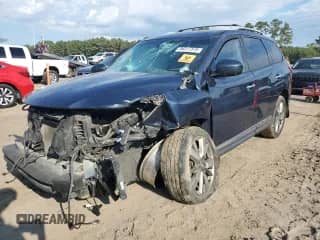 2013 Nissan Pathfinder SV z VIN 5N1AR2MN8DC644101, wystawiony jako Copart lot #84217375 z przebiegiem 179 356 mil mil oraz Szkoda całkowita • Salvage title. Historia ofert i sprzedaży dostępna na DreamBid. Obrazek 1.