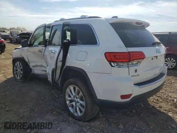 2017 Jeep Grand Cherokee Limited with VIN 1C4RJFBG3HC658777, listed as a Copart auction lot 81977575 with 126,370 mi miles and Salvage title. Bid and sale history available at DreamBid. Image 2.