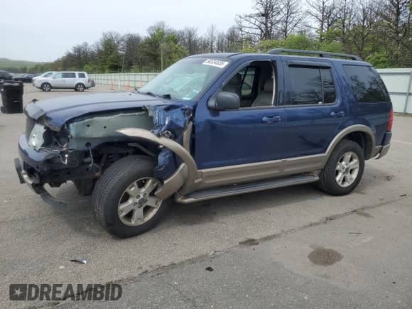 2004 Ford Explorer Eddie Bauer with VIN 1FMDU74W64UB74730, listed as a Copart auction lot 58534535 with 167,112 mi miles and Salvage title. Bid and sale history available at DreamBid. Image 1.