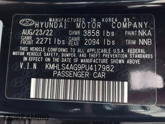 2023 Hyundai Elantra SEL z VIN KMHLS4AG9PU417982, wystawiony jako IAAI lot #43229902 z przebiegiem 39 012 mil mil oraz . Historia ofert i sprzedaży dostępna na DreamBid. Obrazek 9.