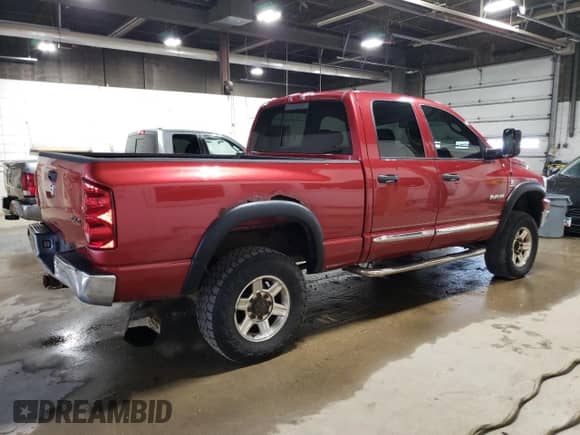 2007 Dodge 2500 SLT with VIN 1D7KS28A77J585424, listed as a Copart auction lot 54092155 with 191,734 mi miles and Clean title. Bid and sale history available at DreamBid. Image 3.
