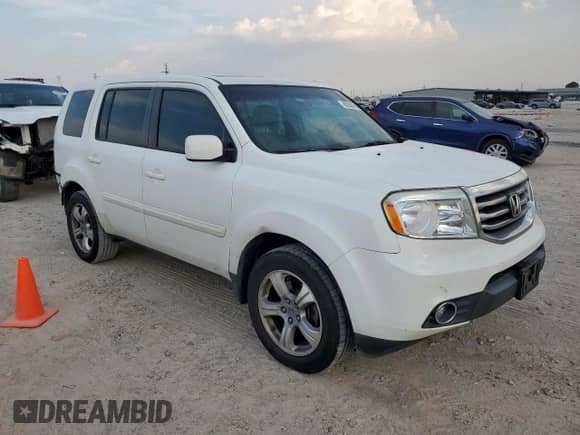 2014 Honda Pilot EX-L with VIN 5FNYF3H56EB001925, listed as a Copart auction lot 80243515 with 119,891 mi miles and Salvage title. Bid and sale history available at DreamBid. Image 4.