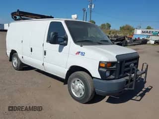 2014 Ford Econoline Cargo Commercial with VIN 1FTNE1EL7EDA59384, listed as a IAAI auction lot 43391909 with 306,342 mi miles and . Bid and sale history available at DreamBid. Image 1.