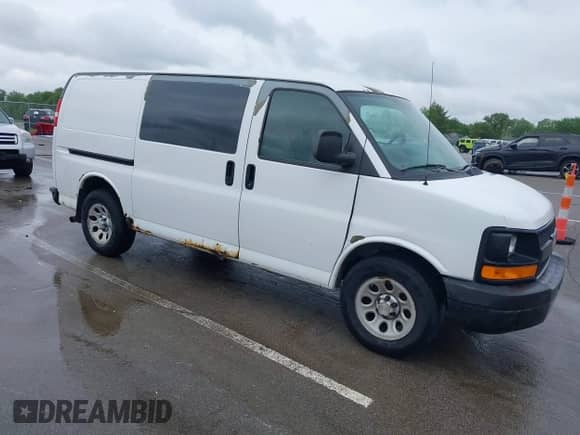 2010 Chevrolet Express Cargo with VIN 1GCUGADX3A1107386, listed as a IAAI auction lot 42318466 with 242,009 mi miles and . Bid and sale history available at DreamBid. Image 1.