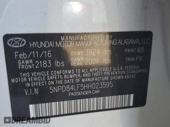 2017 Hyundai Elantra SE z VIN 5NPD84LF5HH023595, wystawiony jako Copart lot #86108585 z przebiegiem Nie podano mil oraz Czysty tytuł • Clean title. Historia ofert i sprzedaży dostępna na DreamBid. Obrazek 12.