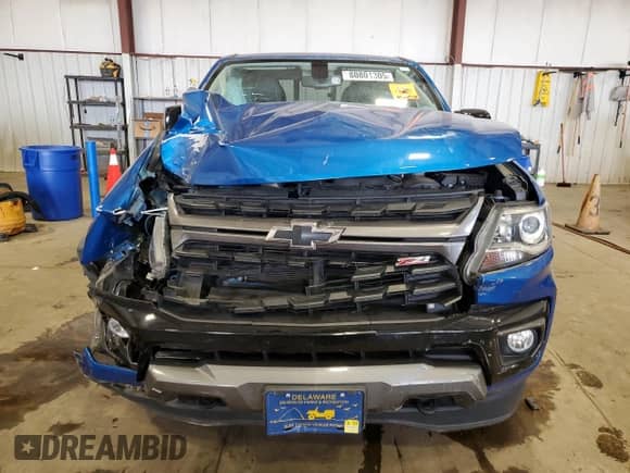 2021 Chevrolet Colorado 4WD Z71 with VIN 1GCGTDEN4M1123091, listed as a Copart auction lot 80801305 with Not provided miles and Salvage title. Bid and sale history available at DreamBid. Image 5.