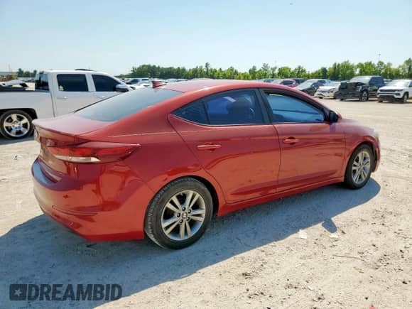 2017 Hyundai Elantra Limited with VIN KMHD84LF8HU064806, listed as a Copart auction lot 71628065 with 145,122 mi miles and Salvage title. Bid and sale history available at DreamBid. Image 3.