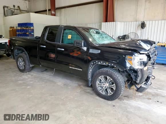 2019 GMC Sierra 1500 with VIN 1GTR9AEF2KZ382899, listed as a Copart auction lot 58992175 with 97,250 mi miles and Salvage title. Bid and sale history available at DreamBid. Image 4.