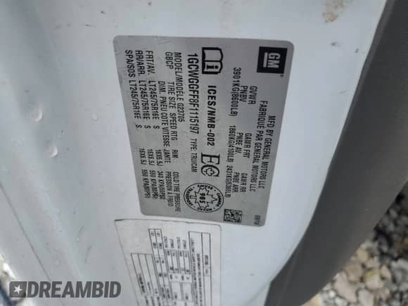 2015 Chevrolet Express Cargo z VIN 1GCWGGFF8F1115197, wystawiony jako Copart lot #66147695 z przebiegiem 131 702 mil mil oraz Czysty tytuł • Clean title. Historia ofert i sprzedaży dostępna na DreamBid. Obrazek 13.