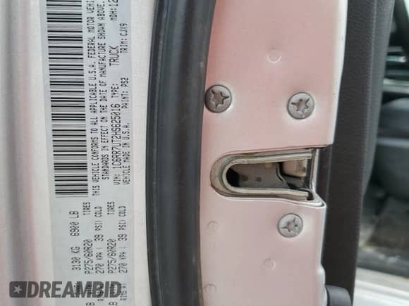 2017 Ram 1500 Sport with VIN 1C6RR7UT2HS625016, listed as a Copart auction lot 67531035 with 132,419 mi miles and Salvage title. Bid and sale history available at DreamBid. Image 13.