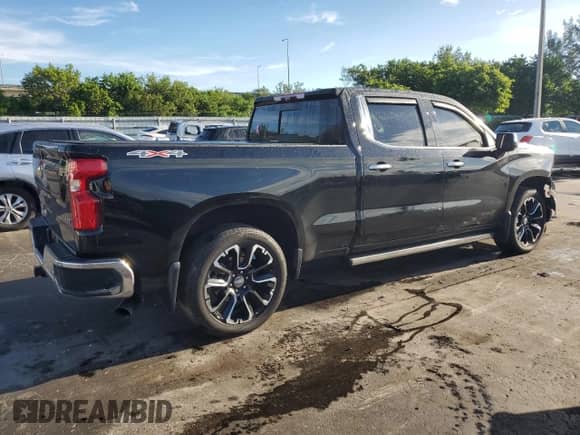 2024 Chevrolet Silverado 1500 LTZ with VIN 1GCUDGED5RZ334513, listed as a Copart auction lot 72068305 with 37,740 mi miles and Salvage title. Bid and sale history available at DreamBid. Image 3.