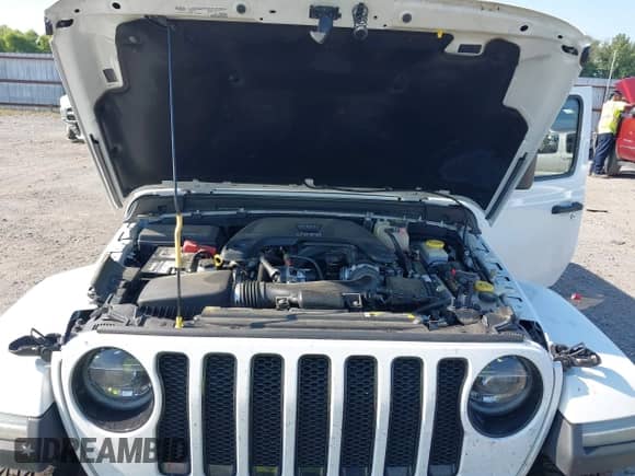 2021 Jeep Wrangler Unlimited Sahara Altitude z VIN 1C4HJXEG4MW669454, wystawiony jako IAAI lot #42563303 z przebiegiem 111 535 mil mil oraz . Historia ofert i sprzedaży dostępna na DreamBid. Obrazek 10.