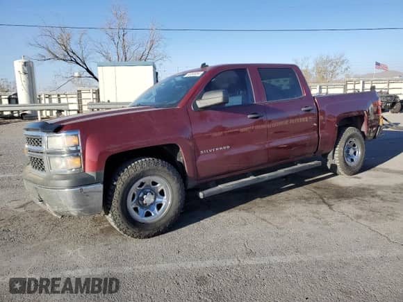2014 Chevrolet Silverado 1500 Work Truck with VIN 3GCPCPEH2EG540403, listed as a Copart auction lot 83265054 with 158,802 mi miles and Salvage title. Bid and sale history available at DreamBid. Image 1.