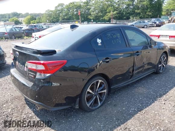 2020 Subaru Impreza Special Sports with VIN 4S3GKAM68L3606887, listed as a IAAI auction lot 42866625 with Not provided miles and . Bid and sale history available at DreamBid. Image 4.