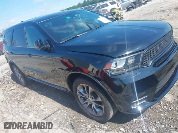 2020 Dodge Durango GT Plus with VIN 1C4RDHDG9LC213341, listed as a IAAI auction lot 42626290 with 123,729 mi miles and . Bid and sale history available at DreamBid. Image 1.
