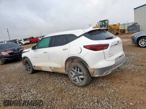 2023 Chevrolet Blazer Premier with VIN 3GNKBLRS3PS105389, listed as a Copart auction lot 69996235 with 26,690 mi miles and Salvage title. Bid and sale history available at DreamBid. Image 2.
