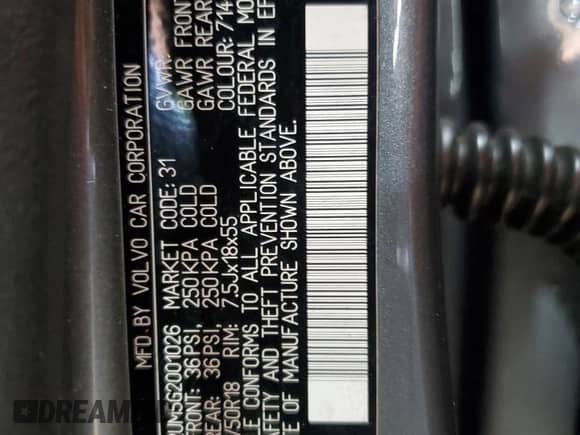 2016 Volvo S60 T5 Platinum с VIN YV4612UM5G2001026, выставлен на аукционе Copart как лот 60648825 с пробегом 93 434 миль миль и Списание • Salvage title. История ставок и продаж доступна на DreamBid. Изображение 12.