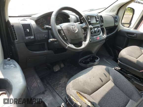 2018 Ram ProMaster Cargo z VIN 3C6TRVCG9JE124891, wystawiony jako Copart lot #58913345 z przebiegiem 89 285 mil mil oraz Szkoda całkowita • Salvage title. Historia ofert i sprzedaży dostępna na DreamBid. Obrazek 8.