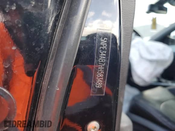 2017 Hyundai Sonata Limited с VIN 5NPE34AB7HH583489, выставлен на аукционе Copart как лот 43951945 с пробегом 148 369 миль миль и Списание • Salvage title. История ставок и продаж доступна на DreamBid. Изображение 14.