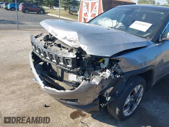 2019 Jeep Compass Limited with VIN 3C4NJDCB9KT843224, listed as a IAAI auction lot 43202857 with 106,888 mi miles and . Bid and sale history available at DreamBid. Image 6.