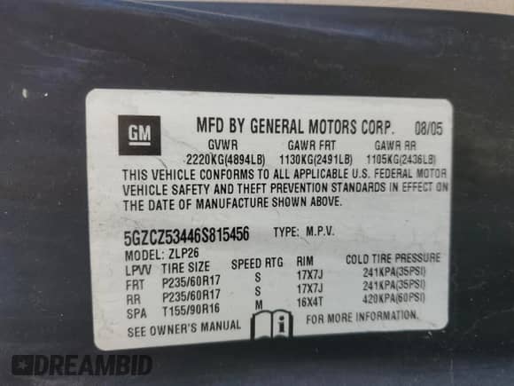 2006 Saturn VUE z VIN 5GZCZ53446S815456, wystawiony jako Copart lot #76249744 z przebiegiem 186 849 mil mil oraz Szkoda całkowita • Salvage title. Historia ofert i sprzedaży dostępna na DreamBid. Obrazek 12.