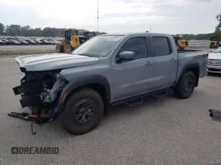 2025 Nissan Frontier Pro-X with VIN 1N6ED1EJ0SN635644, listed as a Copart auction lot 66565235 with 1,232 mi miles and Salvage title. Bid and sale history available at DreamBid. Image 1.
