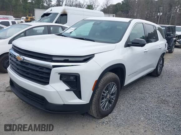 2024 Chevrolet Traverse FWD LS with VIN 1GNEREKS4RJ150800, listed as a IAAI auction lot 41498590 with 7,113 mi miles and . Bid and sale history available at DreamBid. Image 14.