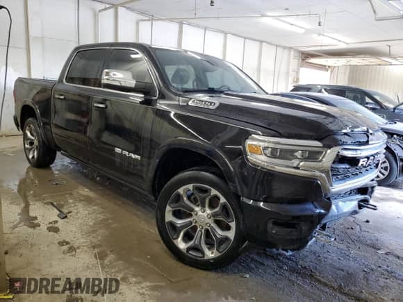 2020 Ram 1500 Longhorn with VIN 1C6SRFKT4LN412364, listed as a Copart auction lot 64650025 with 84,518 mi miles and Clean title. Bid and sale history available at DreamBid. Image 4.
