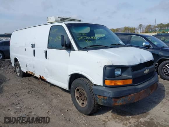 2008 Chevrolet Express Cargo с VIN 1GCHG39K581136229, выставлен на аукционе IAAI как лот 41647879 с пробегом Не указан миль и . История ставок и продаж доступна на DreamBid. Изображение 1.
