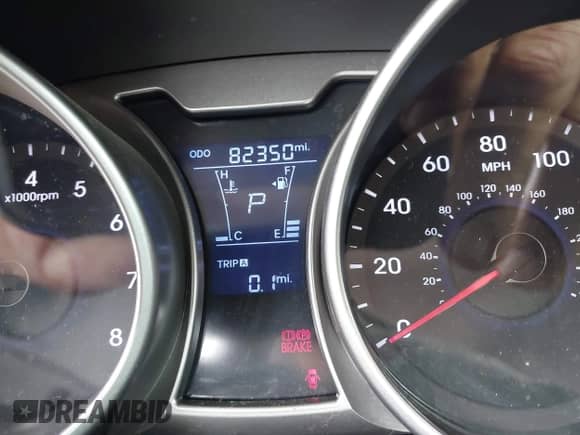 2013 Hyundai Veloster w/Black Int with VIN KMHTC6AD0DU106306, listed as a IAAI auction lot 43409235 with 82,350 mi miles and . Bid and sale history available at DreamBid. Image 7.