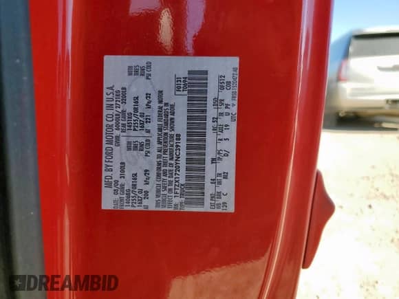 2000 Ford F-150 XL с VIN 1FTZX1720YNC39188, выставлен на аукционе Copart как лот 84941595 с пробегом Не указан миль и Списание • Salvage title. История ставок и продаж доступна на DreamBid. Изображение 12.